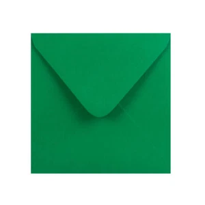 Sobre cuadrado verde oscuro 155 x 155 | engomado | sobre verde con solapa en V 120gsm - Imagen 1 de 3