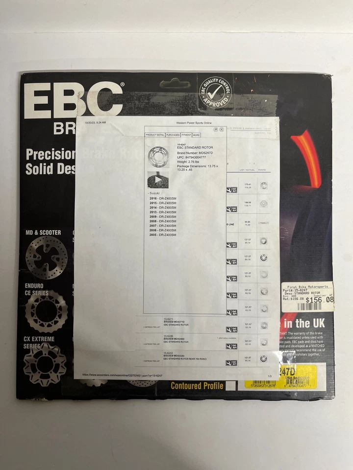 Rotor de freno marca EBC DRZ400SM Foto 1 de 1