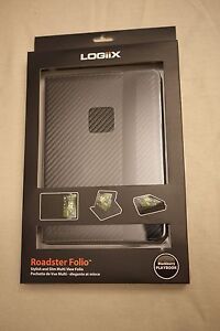 LOGIIX Roadster Blackberry Playbook étui folio multi-vues - finition fibre de carbone