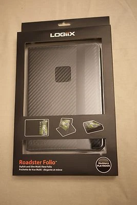 LOGIIX Roadster Blackberry Playbook Multi View Folio Case - Carbon Fiber Finish - Image 1 of 4