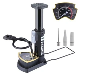 100 psi foot pump Toolitin all-purpose dual pump head for standard valves black - Picture 1 of 4