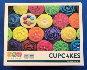 CUPCAKES 500 Pc Jigsaw Puzzle Unknown Manufacturer COMPLETE - Picture 1 of 6