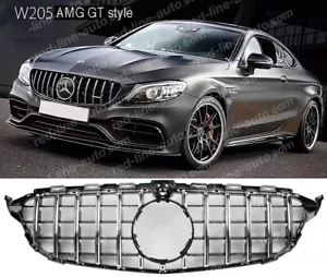 Mercedes A205 W205 C205 Limousine Kombi Coupe Panamericana Kühlergrill GT Chrom Kamera - Bild 1 von 12
