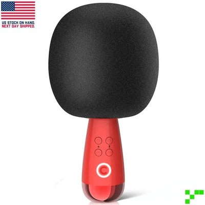 Micrófono/Altavoz Karaoke Bluetooth Calf G2 Rojo 2 en 1 Portátil Canto Hogar KTV Foto 1 de 4