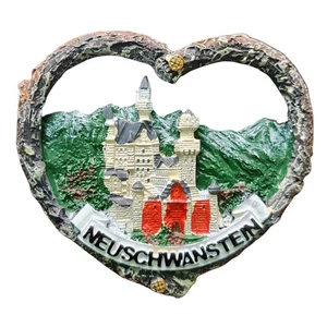 Germany Neuschwanstein Fridge Magnet Refrigerator Sticker Home Resin Souvenir - Picture 1 of 5