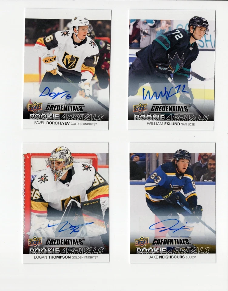 2021-22 UD Credentials Rookie Arrivals Autograph Auto Pick From List - Image 1 of 1