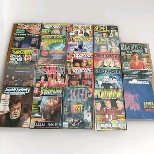 Starlog Star Trek Sci-Fi Stargate Starburst Magazine Lot of 22 Vintage Magazines - Picture 1 of 13