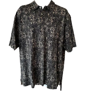 Polo Golf Ralph Lauren XL Camicia Uomo All Over Floreale Cotone e Lino anni '90? Y2k? - Foto 1 di 9