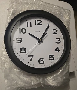 Wanduhr Büro Zimmer Howard Miller 625-485 Kenwick 13,5" schwarz Glas Kristall - Bild 1 von 7