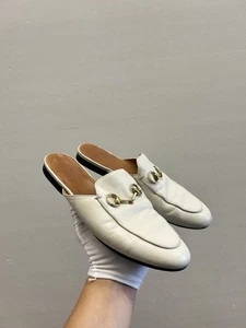 Gucci Princetown Loafer Weiß Jordaan Slide Pantolette Pferdegebiss 37 EU 7 US - Bild 1 von 6