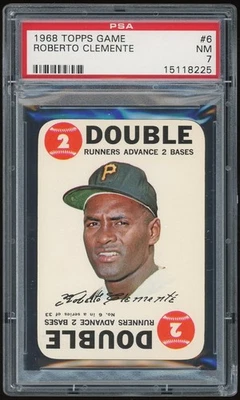 1968 Topps Game #6 Roberto Clemente PSA 7 *8225 - Image 1 of 2