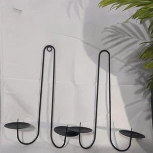 Candle Sconce Wall Decoration, Pillar Candles Stand, Wall Mount Candle Holder, - Picture 1 of 12