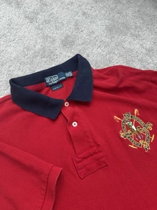 Polo Ralph Lauren NYC Crest Red Polo Men’s XXL - Picture 1 of 6