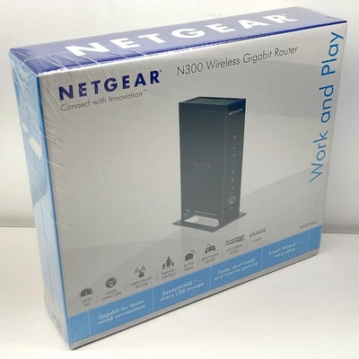 Netgear N300 Wireless Gigabit Router WNR3500L 606449064988 - Image 1 of 4