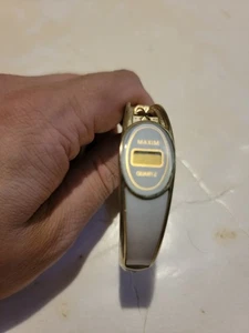 Maxim Quartz Womans Digital Watch Bangle Style White Wristwatch - Picture 1 of 6