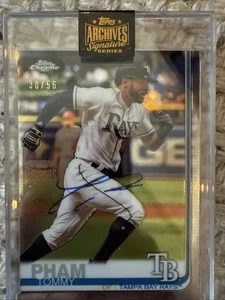 2021TOPPS ARCHIVES SIGNATURES SERIES TOMMY PHAM 45 AUTO # 30/56 - Picture 1 of 3