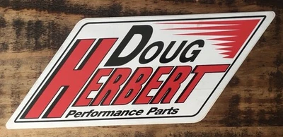 DOUG HERBERT PERFORMANCE PRODUCTS RACING Glossy VINYL Vintage Original Sticker - Image 1 of 4