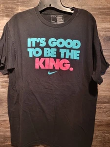 Camisa Nike Lebron James Vintage Grande South Beach Miami Heat King James NBA - Imagen 1 de 3