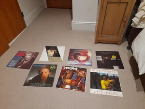 Collection 7 1980s Rock 12" vinyl Records David Bowie Mick Jagger Bryan Ferry - Picture 1 of 1
