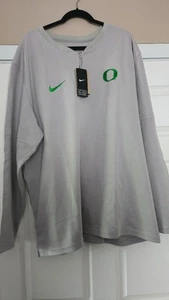 Nike 3XL Oregon Ducks 1/4 Zip Pullover Sweater gray Football Sweatshirt - Picture 1 of 6