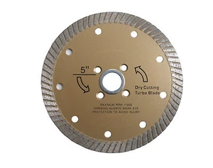 5" Diamond Dry Cutting Turbo Blade for granite - Picture 1 of 1