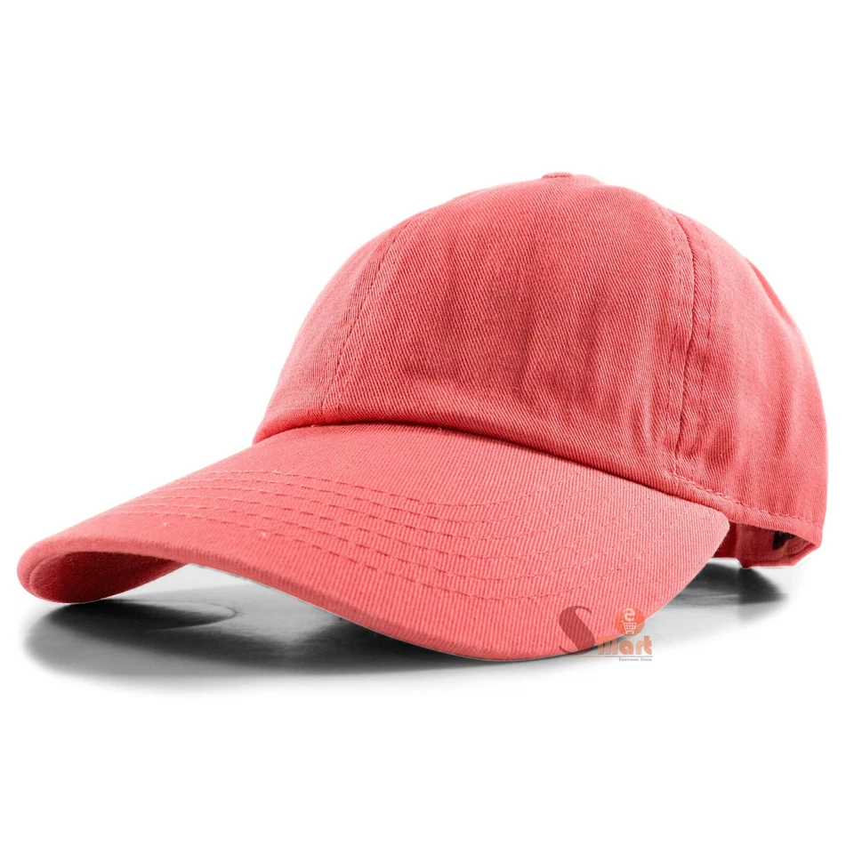 Gorra de béisbol estilo polo lisa de algodón lavado ajustable para hombre y mujer Foto 1 de 4