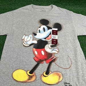 Disney 100 Mickey Mouse Sketch Graphic T-Shirt Gray Size Mens Small NWT - Picture 1 of 10