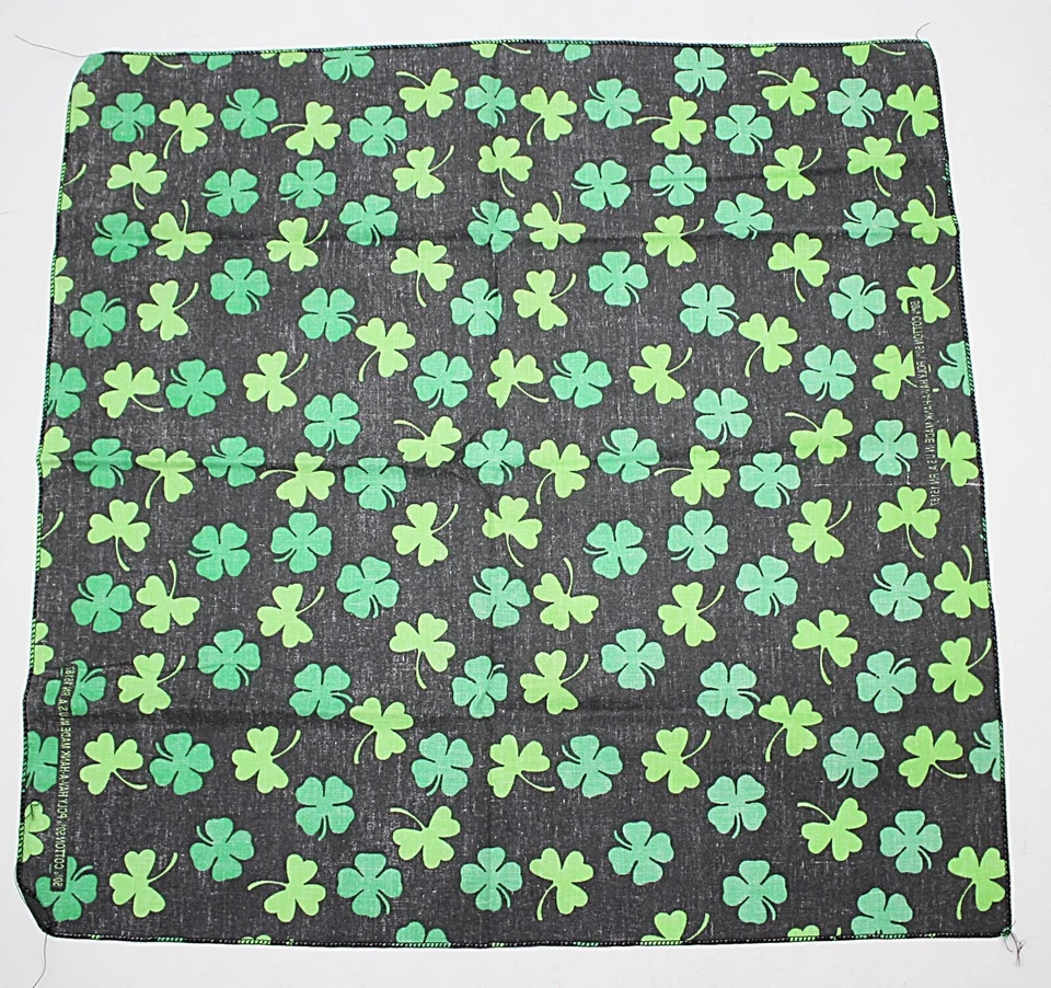 Pañuelo/bufanda pañuelo vintage Hav-A-Hank patrón del día de San Patricio RN 15187 Foto 1 de 1