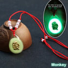 Collier pendentif longe rouge zodiaque chinois perles lumineuses étouffant pour femmes hommes