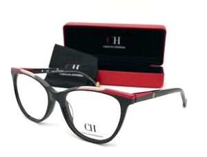  CAROLINA HERRERA VHE834 0700 Shiny Black / Demo Lenses  54mm Eyeglasses