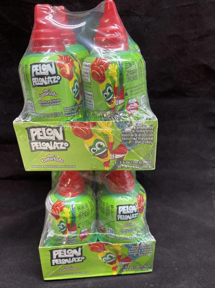 2x Pelón Pelonazo Tamarindo Caramelo Mexicano Jumbo Tamarindo Caramelo Suave - 8 Unidades Foto 1 de 4