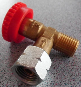 Abzweigventil 90° Ventil Abzweig Gas Gashahn 1er Regulierventil 310f800-1 NEU - Bild 1 von 1