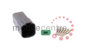 Deutsch DT 04 6P plug W6P wedgelock DT04-6P contacts for 1.0 > 2.0mm CSA wire - Picture 1 of 1