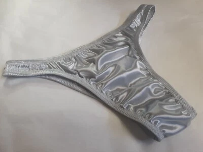 Продавец из США мужские атласные расширенные стринги нахальные четверть квадратного ярда сзади цвета s m L или xl - Изображение 1 из 4