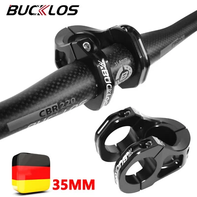 BUCKLOS MTB Kurzer Lenkervorbau 31.8mm 1-1/8“ 35mm Aluminium CNC Gabel Hohlgewindefrei