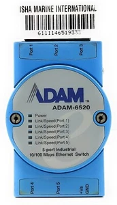 Advantech ADAM-6520-BE 5-Port Industrial Ethernet Switch Module - Picture 1 of 12