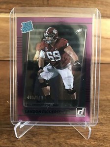 2021 Donruss Rated Rookies Season Stat Line #305 Landon Dickerson /500 RC
