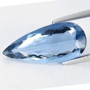 6.54Cts Natural Amazing Blue Color Fluorite Pear Shape Collection Gemstone - Picture 1 of 5