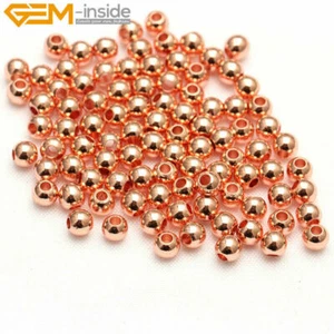 Hypoallergenic Spacer Beads 14K Rose Gold Filled Beads Jewellery Making 100pcs - Picture 1 of 6