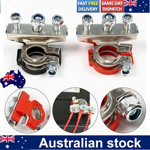 2x Universal 12V Battery Terminals Connectors Clamps 3 Way For Caravan Car,Van - Picture 1 of 7