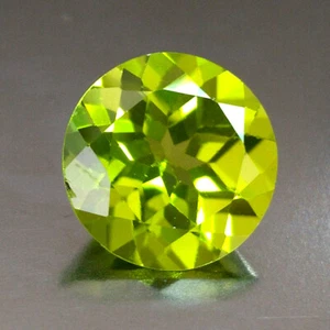 2.51cts 9mm Round Green Natural Peridot Loose Genuine Gemstones - Picture 1 of 3
