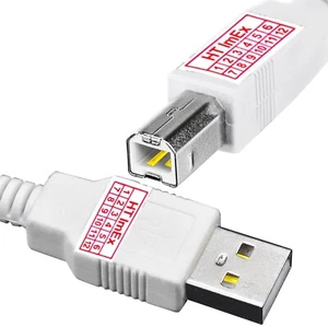 Weiß USB Druckerkabel Scanner Anschluss Zebra GX42-102720-000, GX42-202522-150 - Bild 1 von 12