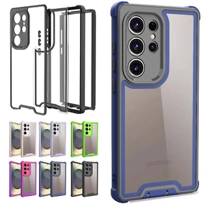 Für Samsung Galaxy S25 Ultra S24 S23 Stoßfest Slim Klar Case Displayschutzfolie - Bild 1 von 25