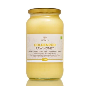 Goldenrod Organic Raw Honey (400g-1.8kg) Pure Natural - Unpasteurized Unfiltered - Picture 1 of 23