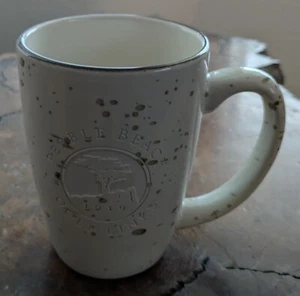 Pebble Beach Golf Links Cream Speckled Mug Etched Tree - Picture 1 of 9