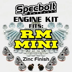 Kit de pernos de motor RM80 RM85 para Suzuki RM 60 65 80 85 100 Specbolt acabado zinc fabricante de equipos originales - Imagen 1 de 10