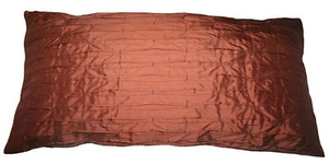 Calvin Klein Stitched Bands Rust Deorative Pillow, 14'' X 26'' - Picture 1 of 3
