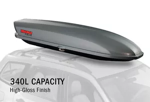 DISCONTINUED Yakima Roof Box #8007177 Glossy Titanium Yakima Skybox Pro 12, - Picture 1 of 6