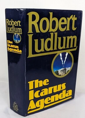Icarus Agenda Robert Ludlum 1st Edition 1988 Hardcover w/DJ Standalone Book 12 Foto 1 de 4