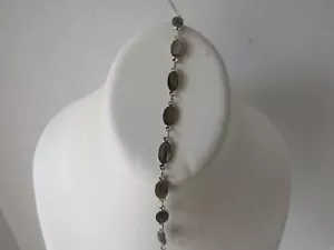 MUY ANTIGUO Brazalete Vintage Concha de Abulón Esterlina 925 Eslabones - Águila de México 2 Marcas - Imagen 1 de 7